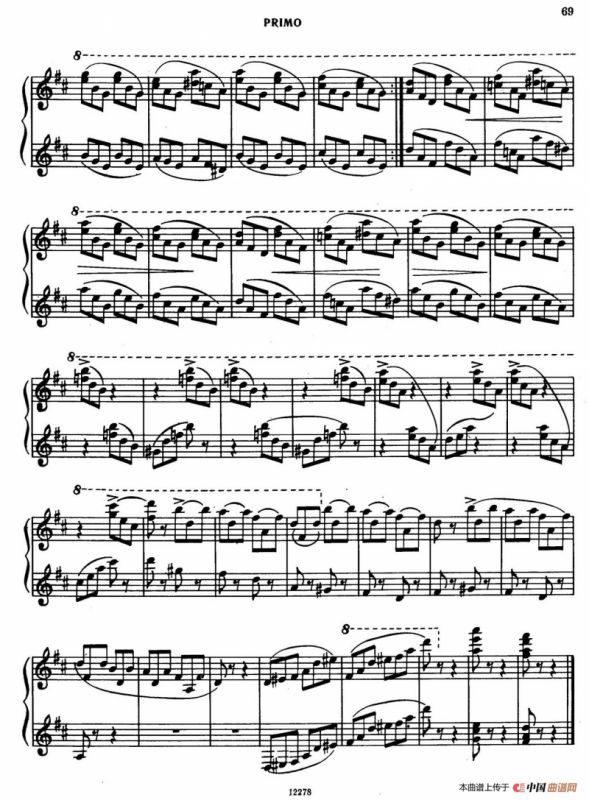 Tarantella in D Major（D大调塔兰泰拉舞曲·四手联弹）