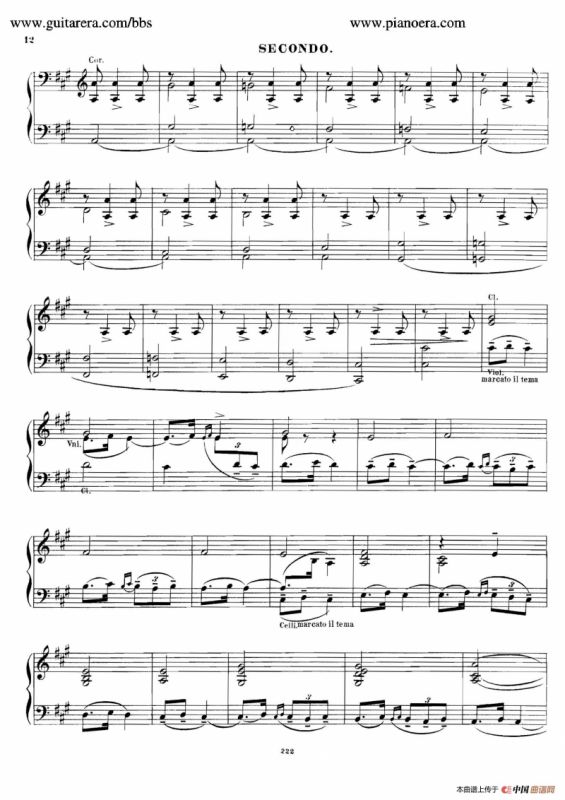 In the Steppes of Central Asia（在中亚细亚草原上·四手联弹版）