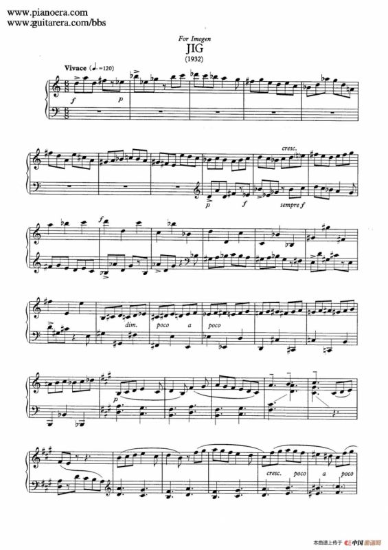 Two Pieces for Piano H.179（2首钢琴作品）