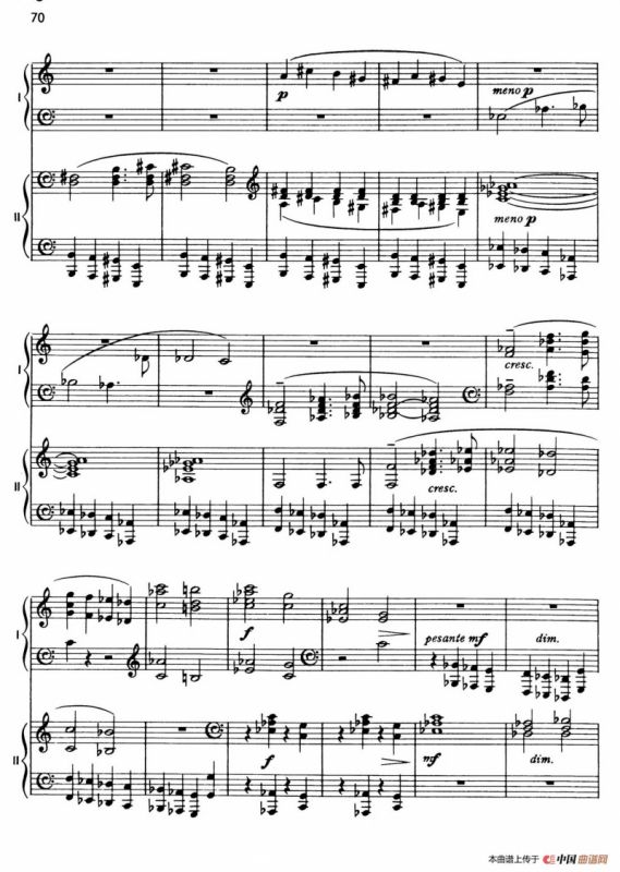 The Planets Op.32（双钢琴）（行星·第五乐章 土星—老年使者）