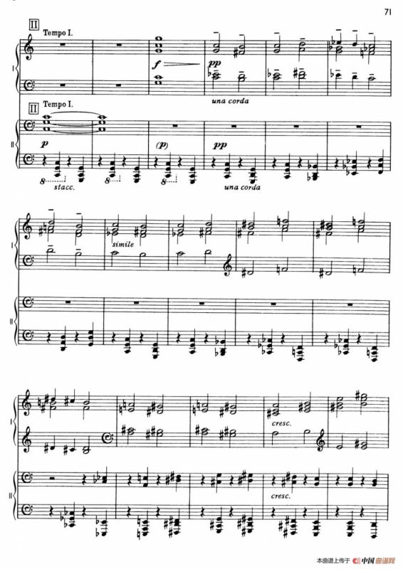 The Planets Op.32（双钢琴）（行星·第五乐章 土星—老年使者）