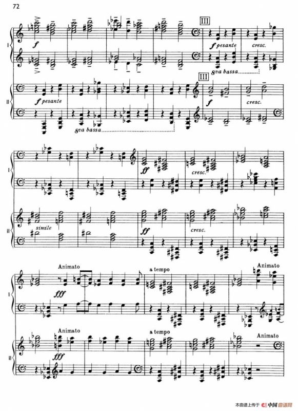 The Planets Op.32（双钢琴）（行星·第五乐章 土星—老年使者）