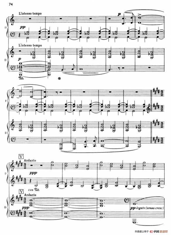 The Planets Op.32（双钢琴）（行星·第五乐章 土星—老年使者）