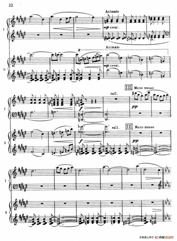 The Planets Op.32（双钢琴）（行星·第二乐章 金星—和平使者）