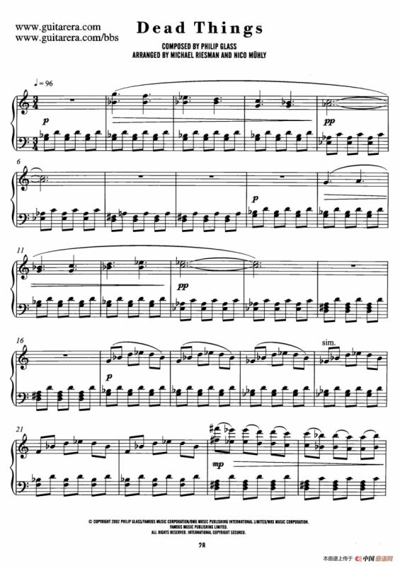 电影《时时刻刻》配乐 6. 死寂 Dead Things