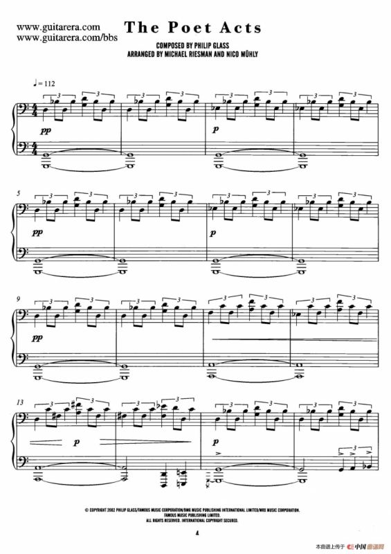 电影《时时刻刻》配乐 1. 诗意的画面 The Poet Acts