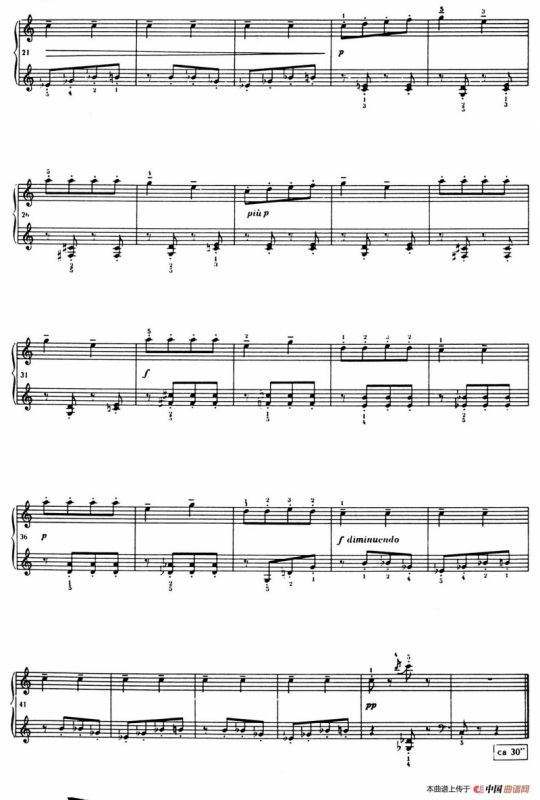 12 Folk Melodies（十二首民间曲调·10）