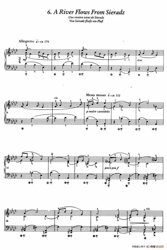 12 Folk Melodies（十二首民间曲调·6）