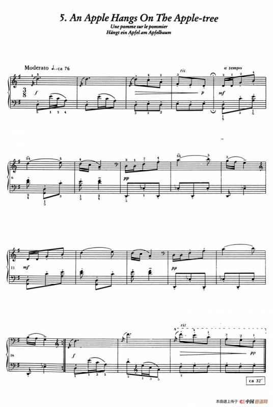 12 Folk Melodies（十二首民间曲调·5）