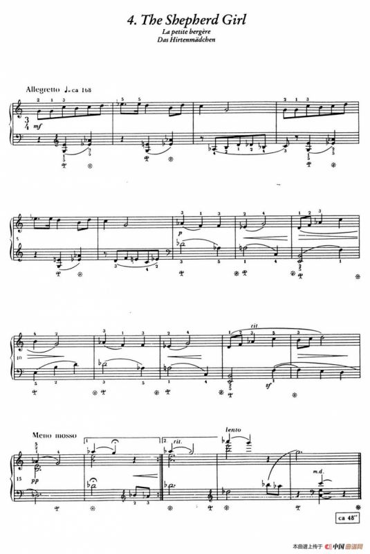 12 Folk Melodies（十二首民间曲调·4）