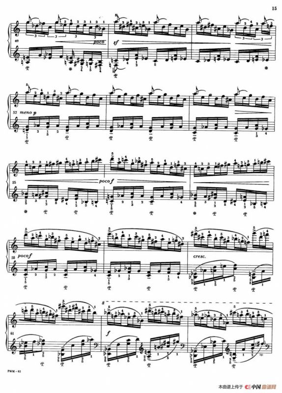 Two Studies（2首练习曲 2. 不过分的快板）