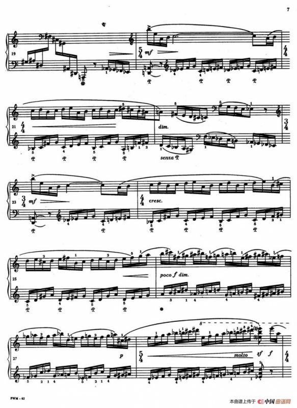 Two Studies（2首练习曲 1. 快板）