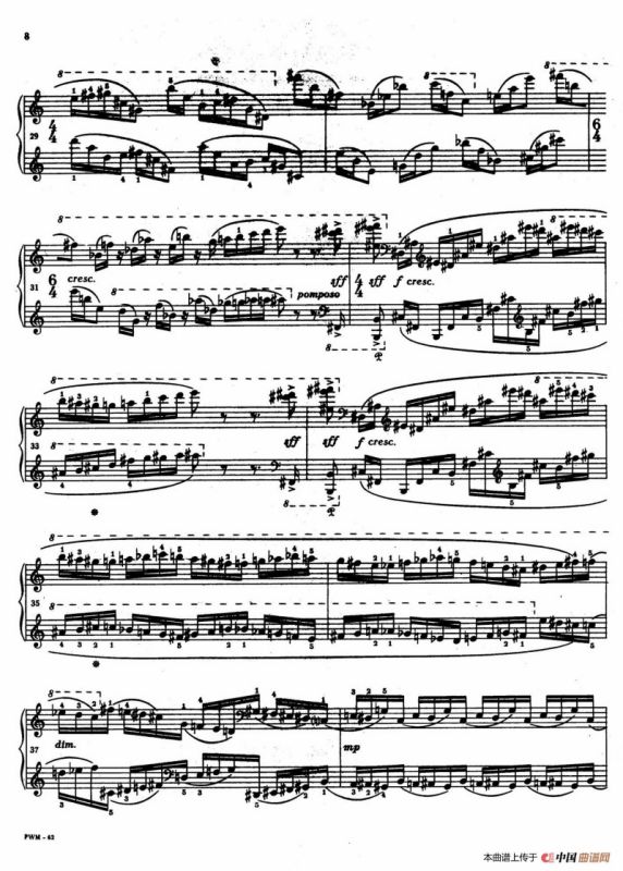 Two Studies（2首练习曲 1. 快板）