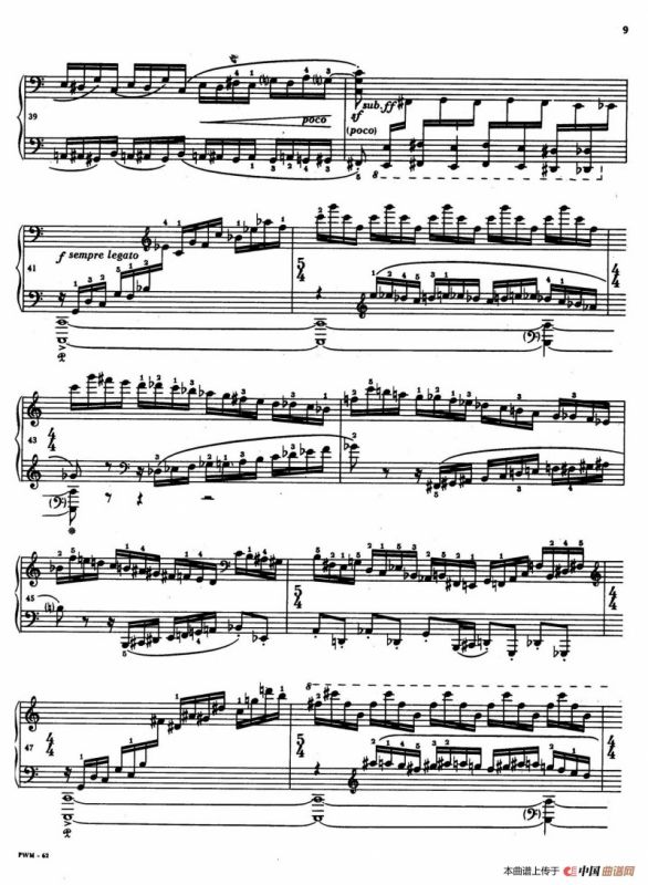 Two Studies（2首练习曲 1. 快板）