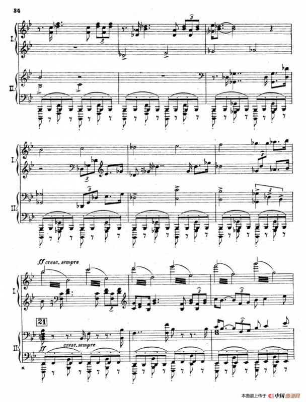 The Pines of Rome（交响诗《罗马的松树》·双钢琴）（第四部分：阿皮亚大道上的松树）