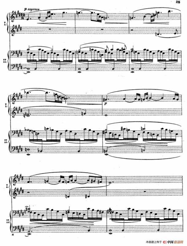 The Pines of Rome（交响诗《罗马的松树》·双钢琴）（第三部分：吉阿尼库伦山的松树）