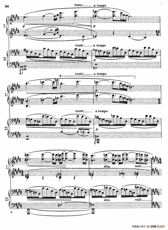 The Pines of Rome（交响诗《罗马的松树》·双钢琴）（第三部分：吉阿尼库伦山的松树）