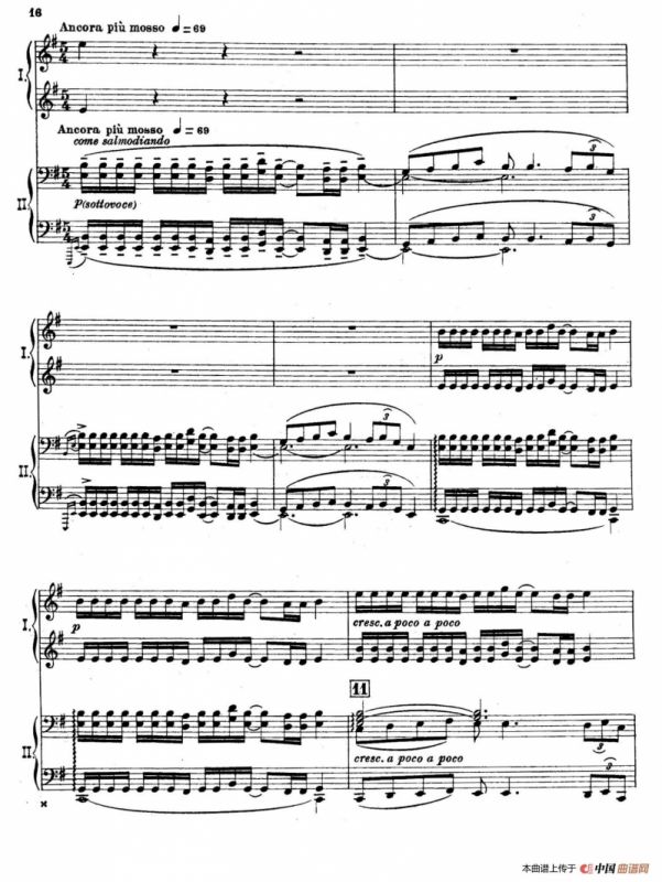 The Pines of Rome（交响诗《罗马的松树》·双钢琴）（第二部分：卡塔科巴墓地的松树）