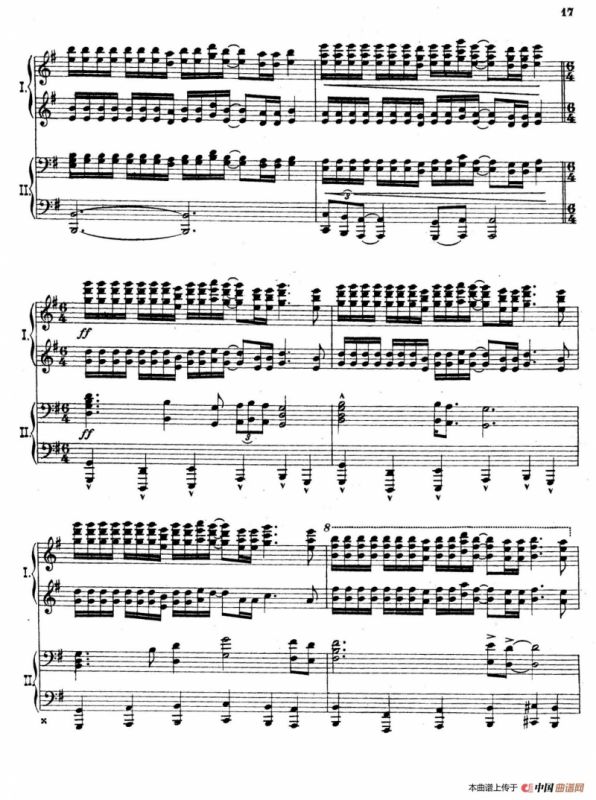 The Pines of Rome（交响诗《罗马的松树》·双钢琴）（第二部分：卡塔科巴墓地的松树）