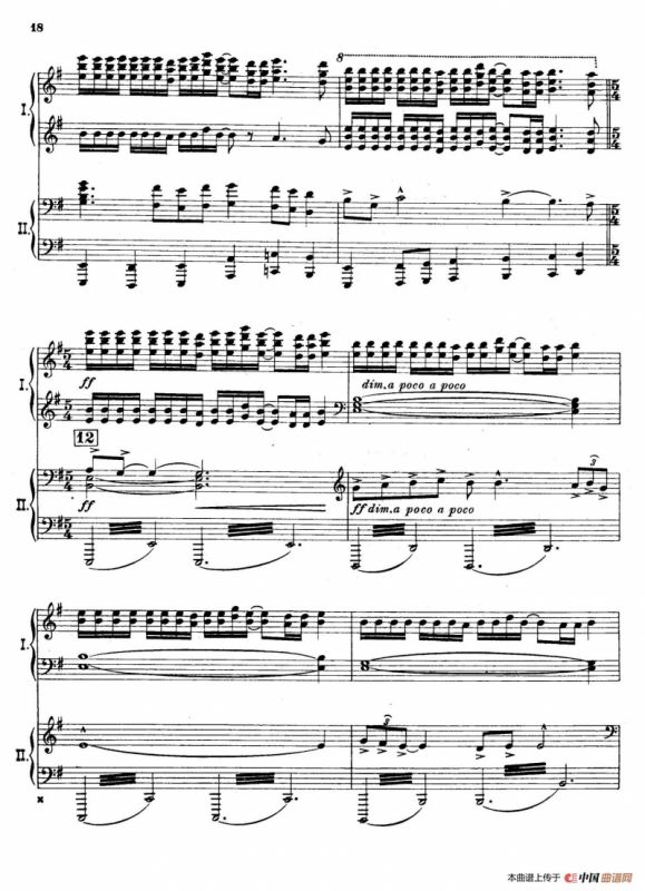 The Pines of Rome（交响诗《罗马的松树》·双钢琴）（第二部分：卡塔科巴墓地的松树）