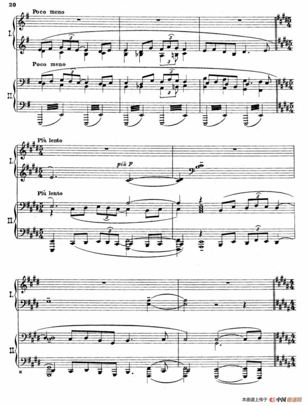 The Pines of Rome（交响诗《罗马的松树》·双钢琴）（第二部分：卡塔科巴墓地的松树）