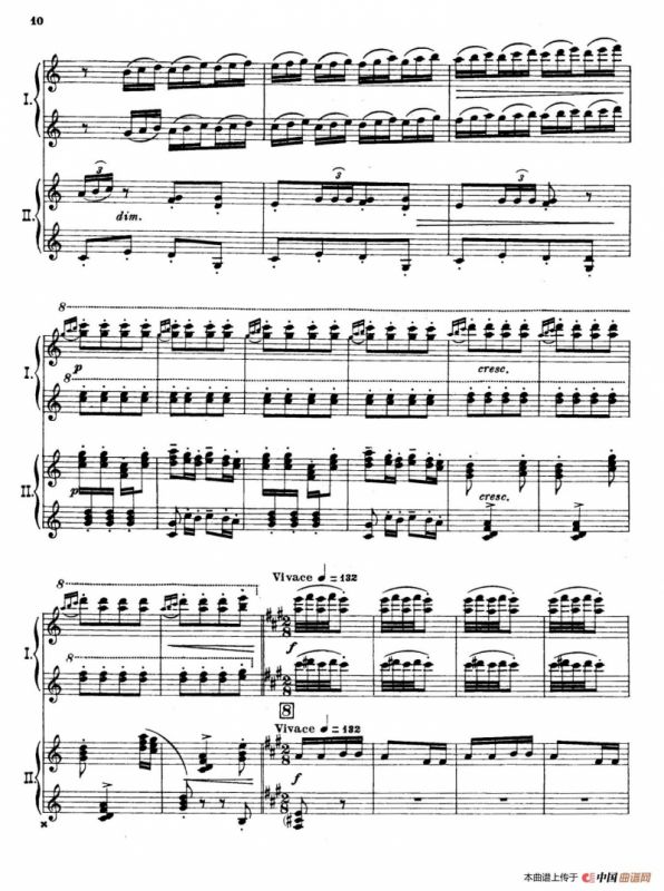 The Pines of Rome（交响诗《罗马的松树》·双钢琴）（第一部分：博尔盖塞别墅的松树）