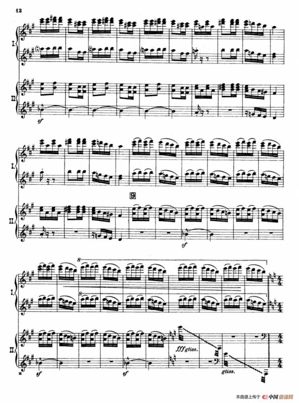 The Pines of Rome（交响诗《罗马的松树》·双钢琴）（第一部分：博尔盖塞别墅的松树）