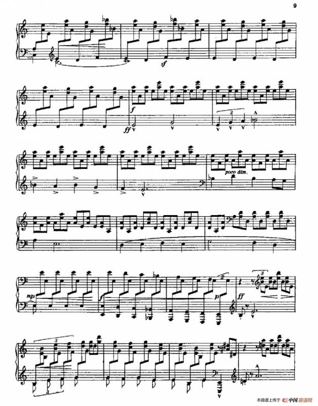 Three Preludes on Gregorian Melodies（三首格里高利圣咏前奏曲 2. 如暴风雨般激烈地）