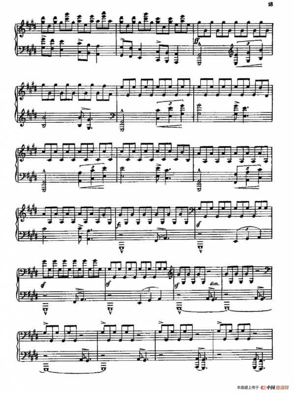 Three Preludes on Gregorian Melodies（三首格里高利圣咏前奏曲 2. 如暴风雨般激烈地）