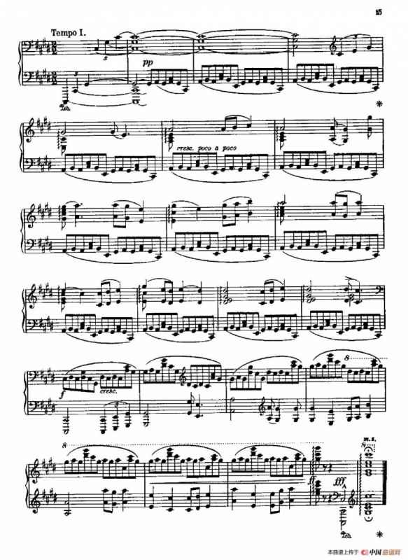 Three Preludes on Gregorian Melodies（三首格里高利圣咏前奏曲 2. 如暴风雨般激烈地）