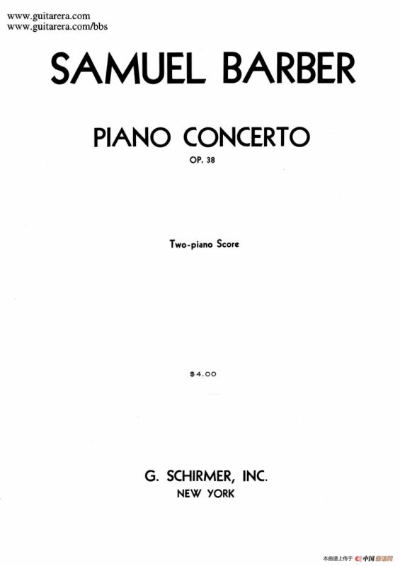 Piano Concerto Op.38（钢琴协奏曲·双钢琴·第三乐章）