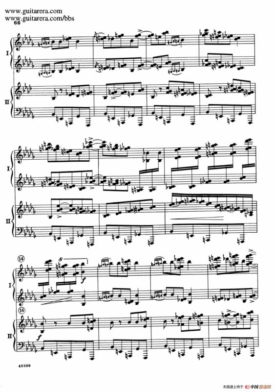 Piano Concerto Op.38（钢琴协奏曲·双钢琴·第三乐章）