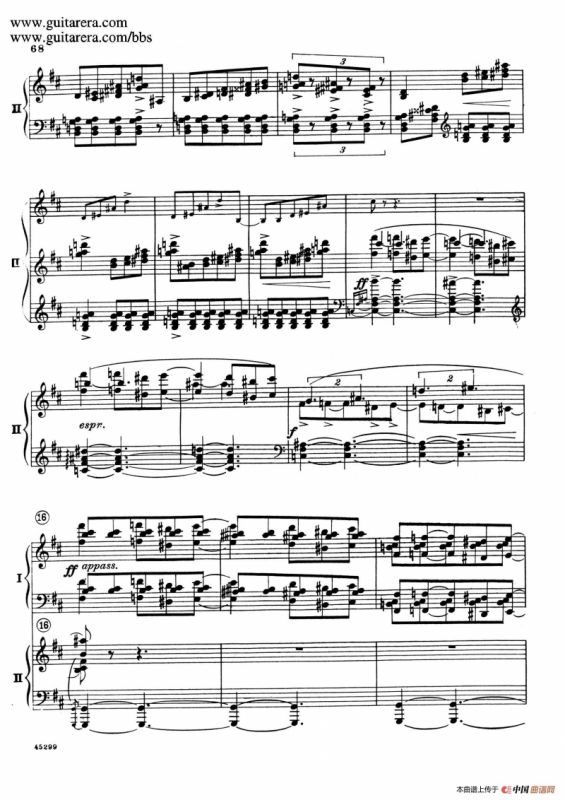 Piano Concerto Op.38（钢琴协奏曲·双钢琴·第三乐章）