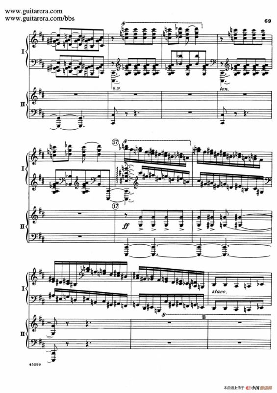 Piano Concerto Op.38（钢琴协奏曲·双钢琴·第三乐章）