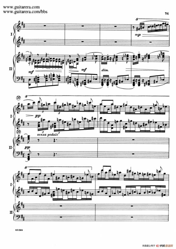 Piano Concerto Op.38（钢琴协奏曲·双钢琴·第三乐章）