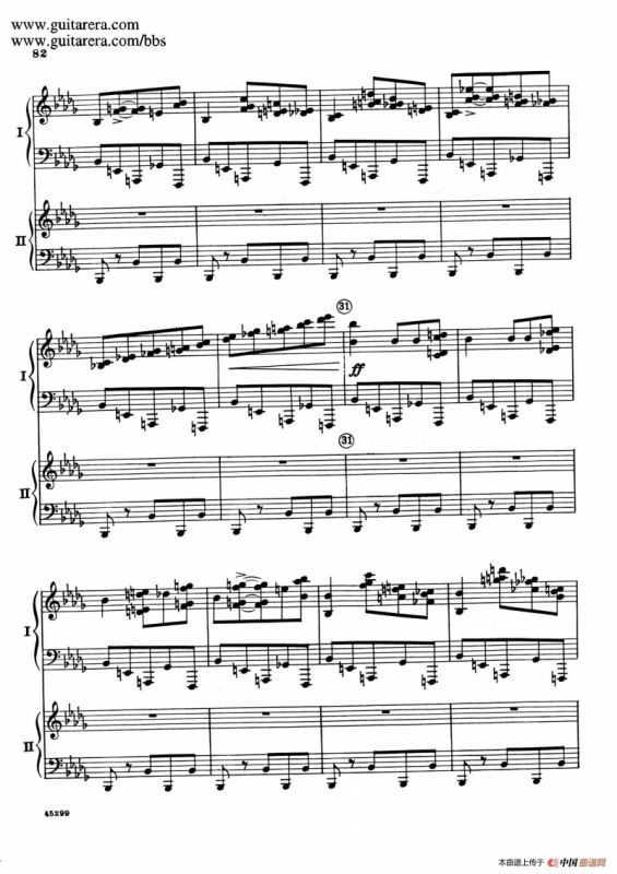 Piano Concerto Op.38（钢琴协奏曲·双钢琴·第三乐章）