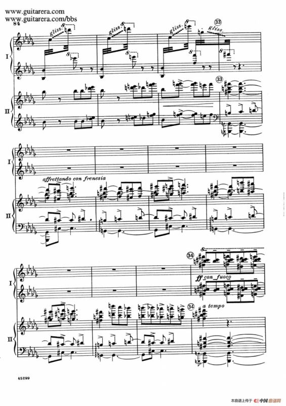 Piano Concerto Op.38（钢琴协奏曲·双钢琴·第三乐章）