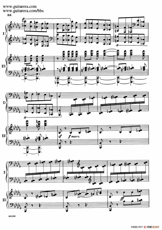 Piano Concerto Op.38（钢琴协奏曲·双钢琴·第三乐章）