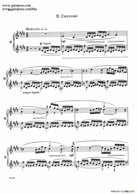 Piano Concerto Op.38（钢琴协奏曲·双钢琴·第二乐章）
