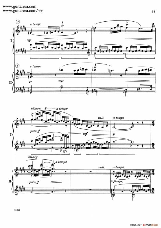 Piano Concerto Op.38（钢琴协奏曲·双钢琴·第二乐章）