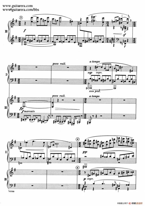 Piano Concerto Op.38（钢琴协奏曲·双钢琴·第一乐章）