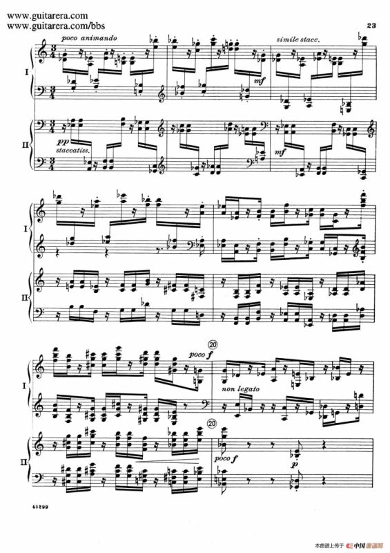 Piano Concerto Op.38（钢琴协奏曲·双钢琴·第一乐章）