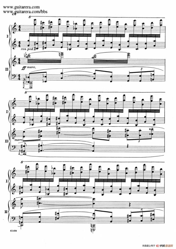 Piano Concerto Op.38（钢琴协奏曲·双钢琴·第一乐章）