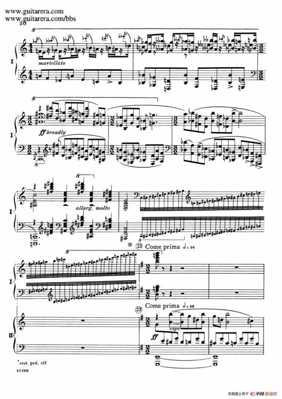 Piano Concerto Op.38（钢琴协奏曲·双钢琴·第一乐章）