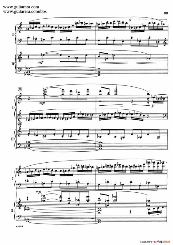 Piano Concerto Op.38（钢琴协奏曲·双钢琴·第一乐章）