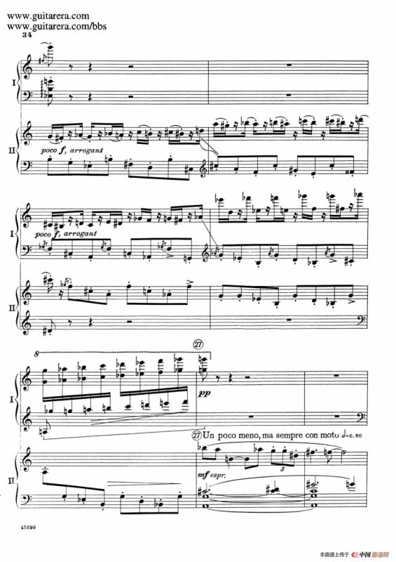 Piano Concerto Op.38（钢琴协奏曲·双钢琴·第一乐章）