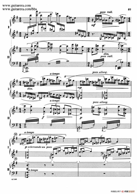 Piano Concerto Op.38（钢琴协奏曲·双钢琴·第一乐章）