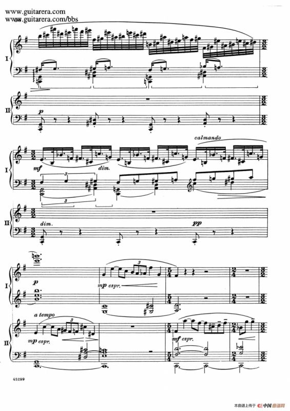 Piano Concerto Op.38（钢琴协奏曲·双钢琴·第一乐章）
