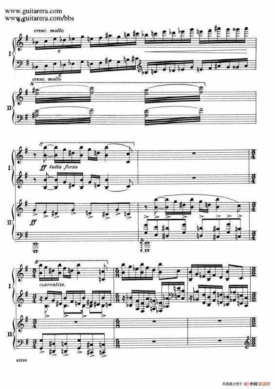 Piano Concerto Op.38（钢琴协奏曲·双钢琴·第一乐章）