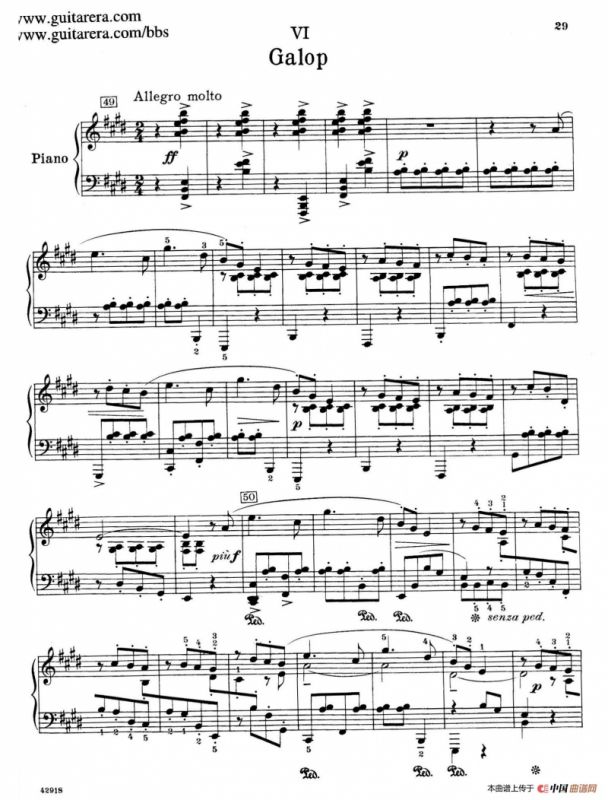 Souvenirs Op.28（纪念曲6. 加洛普舞曲）